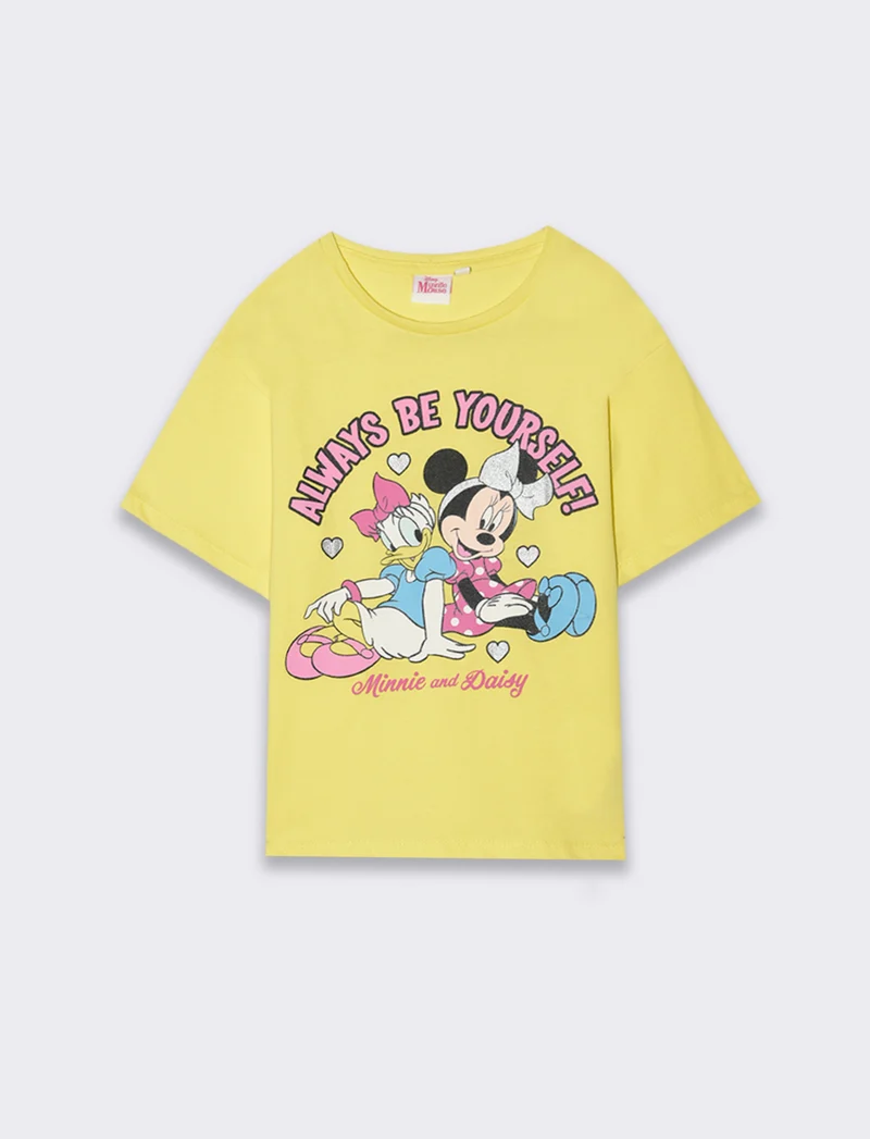 T-shirt Disney Minnie and Daisy da bambina - Giallo
