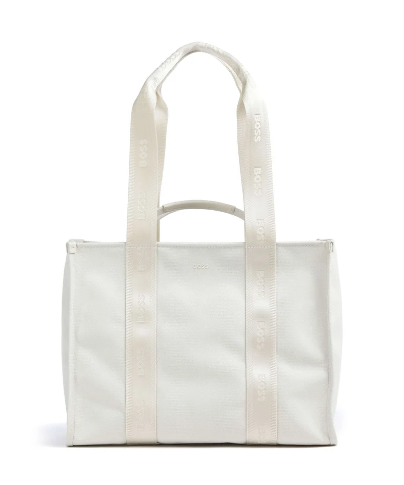 BOSS Sandy Borsa shopper open white