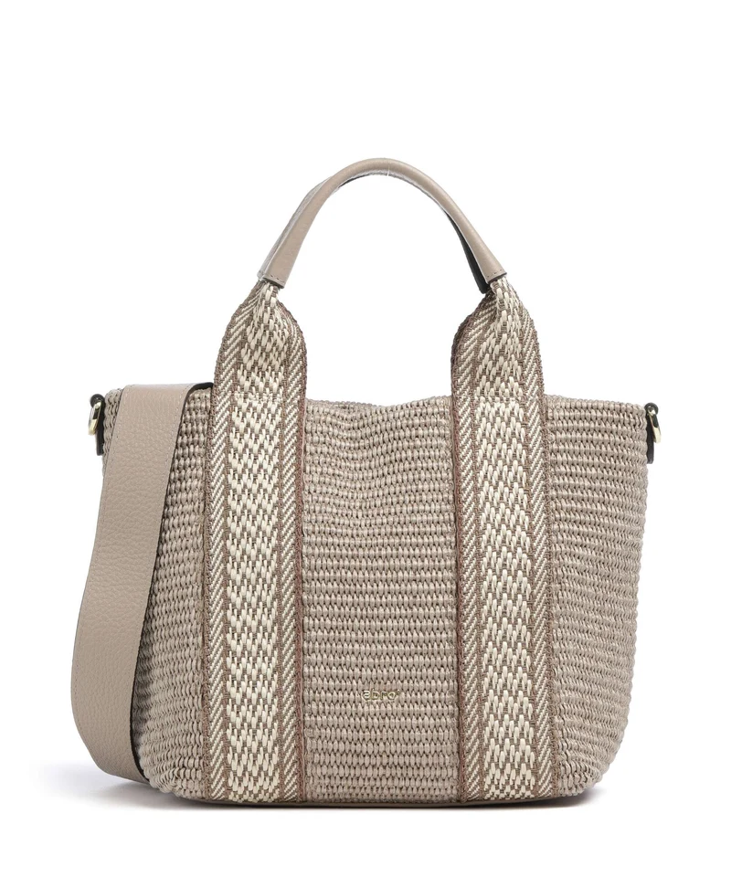 Abro Raffia Kaia Borsa a mano siena