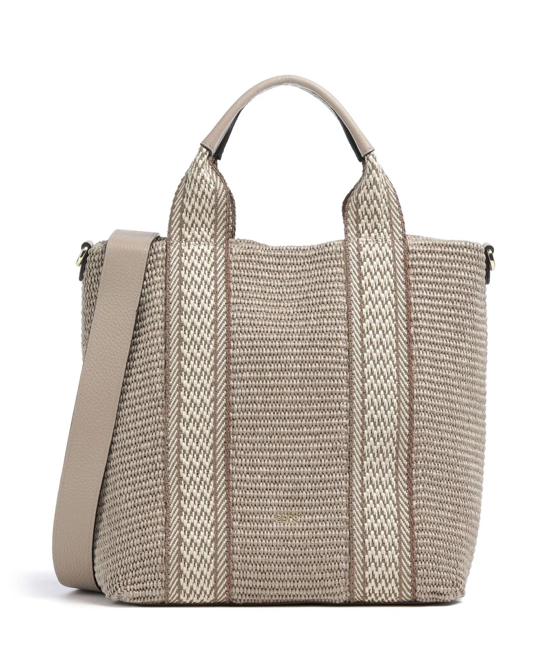 Abro Raffia Kaia Borsa a mano siena