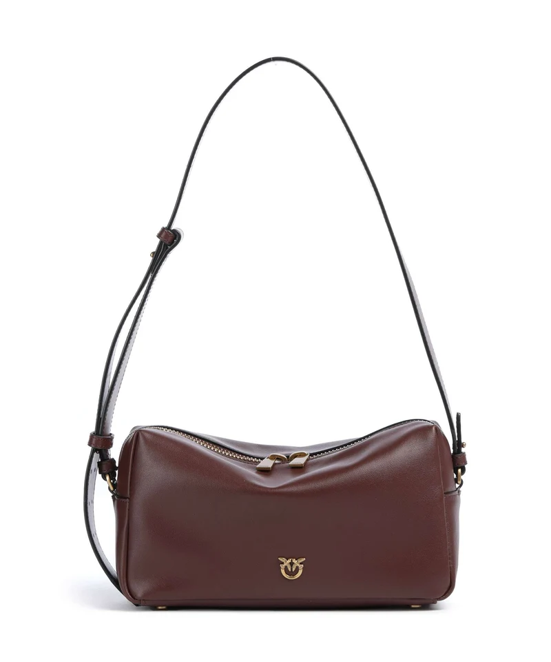 Pinko Borsa a spalla burgundy wine/antique gold