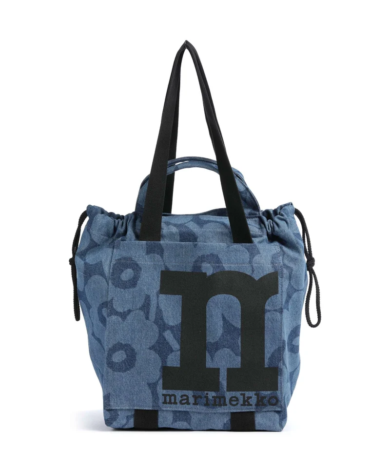 Marimekko Mono City Unikko Borsa shopper mid indigo