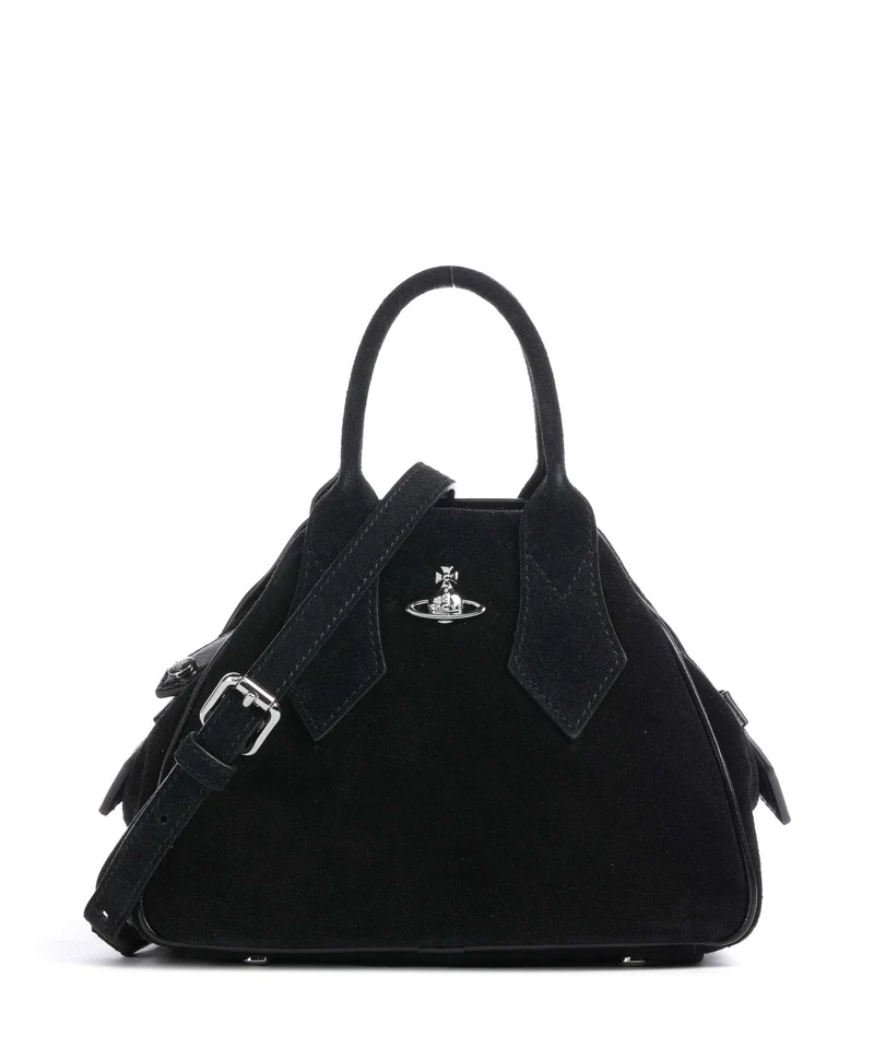 Vivienne Westwood Yasmine Suede Small Borsa a mano black