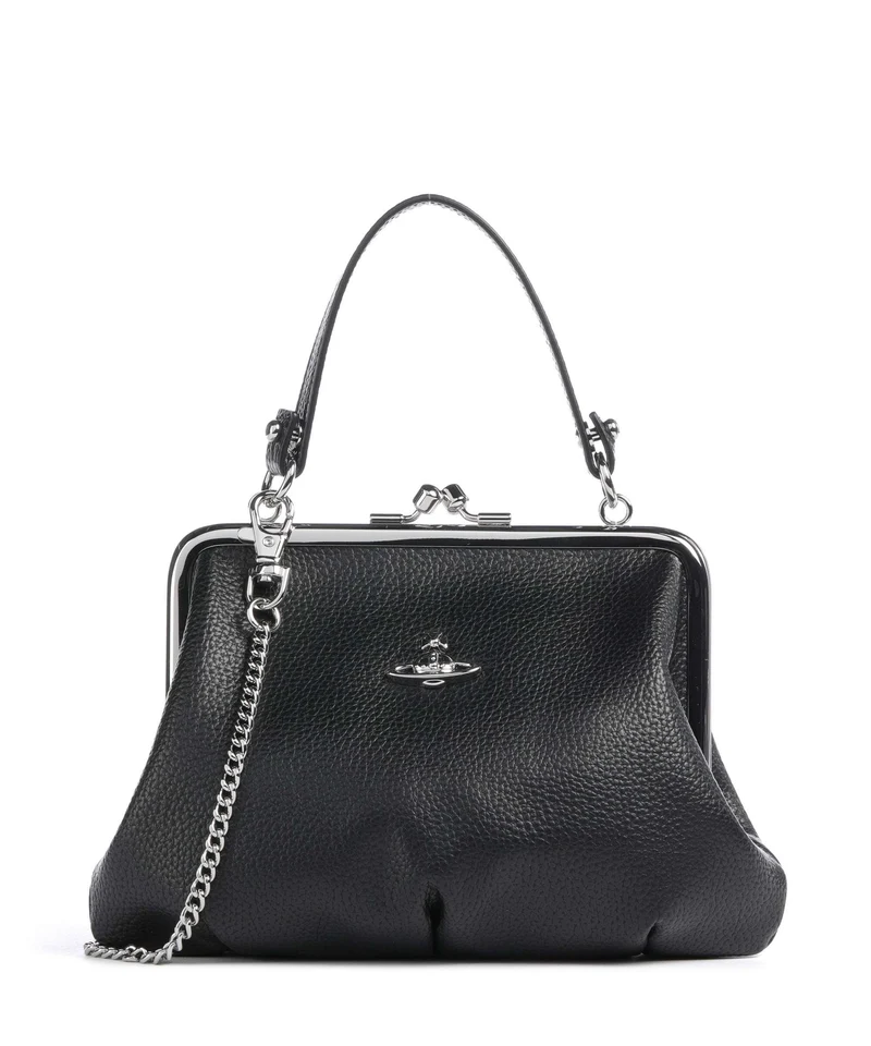 Vivienne Westwood Granny Frame Grain Borsa a mano black