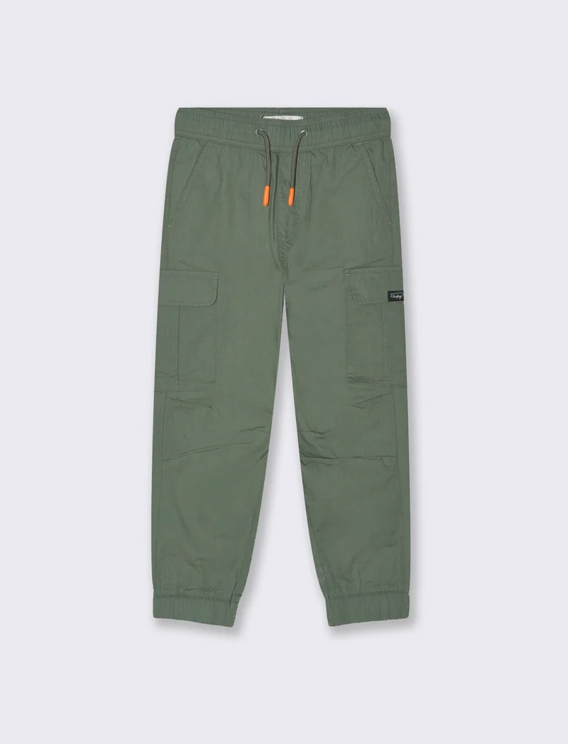 Pantalone modello cargo in cotone da bambino - Verde