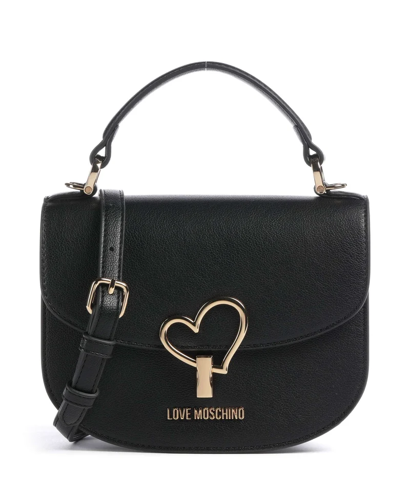 Love Moschino Heart Turnlock Borsa a mano black