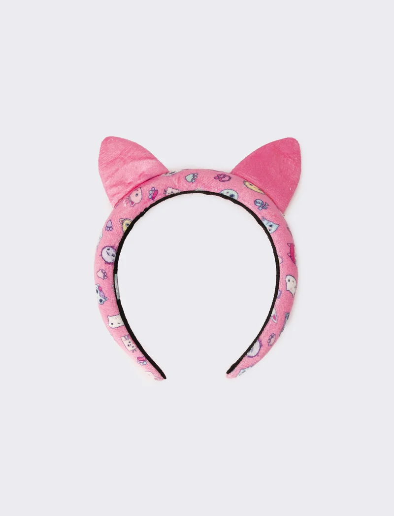 Cerchietto bambina con orecchie gabby's - Rosa