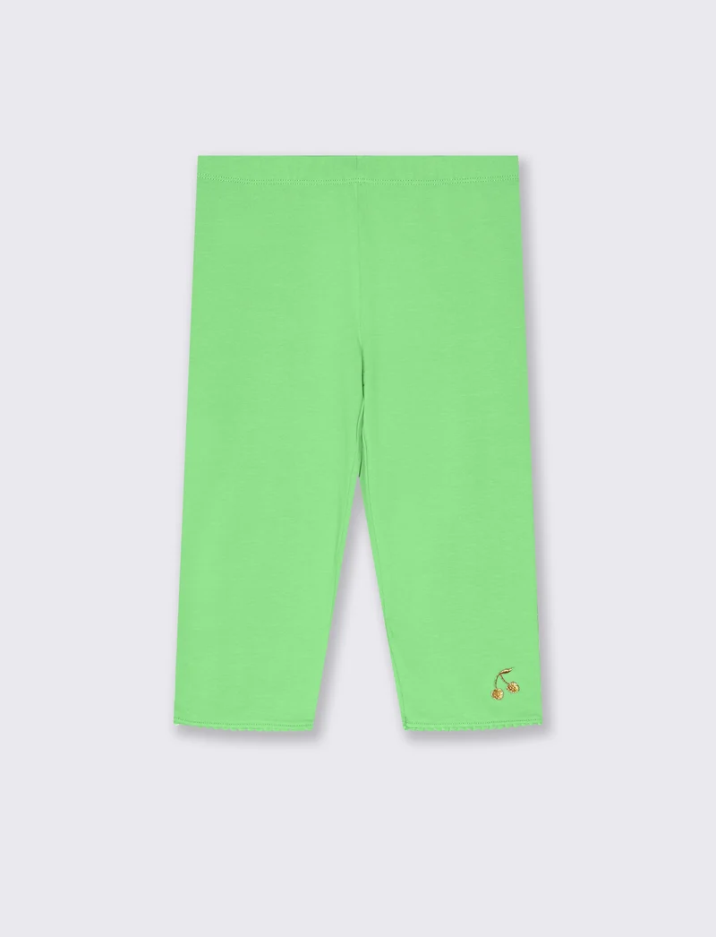 Leggings a tre quarti. da bambina - Verde mela