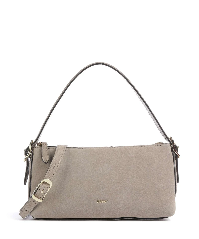 Abro Suede Carina Borsa a spalla siena