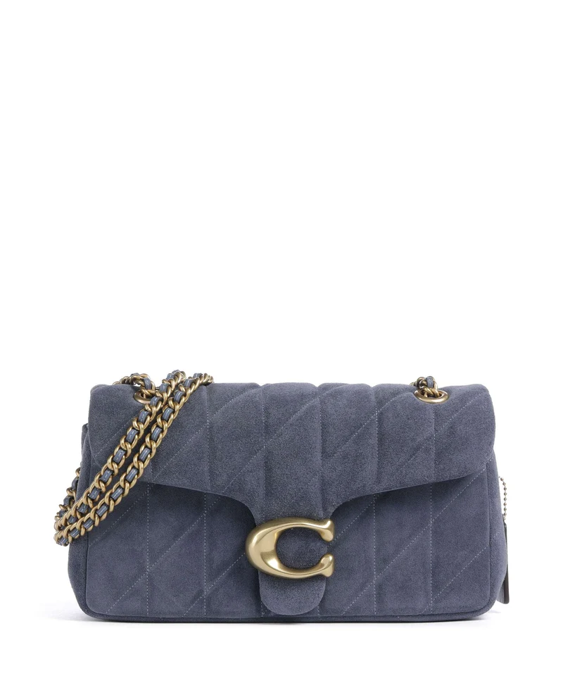 Coach Tabby Quilted 26 Borsa a spalla light denim