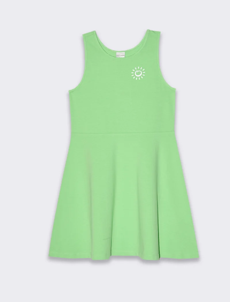 Abito estivo da bambina - Verde mela