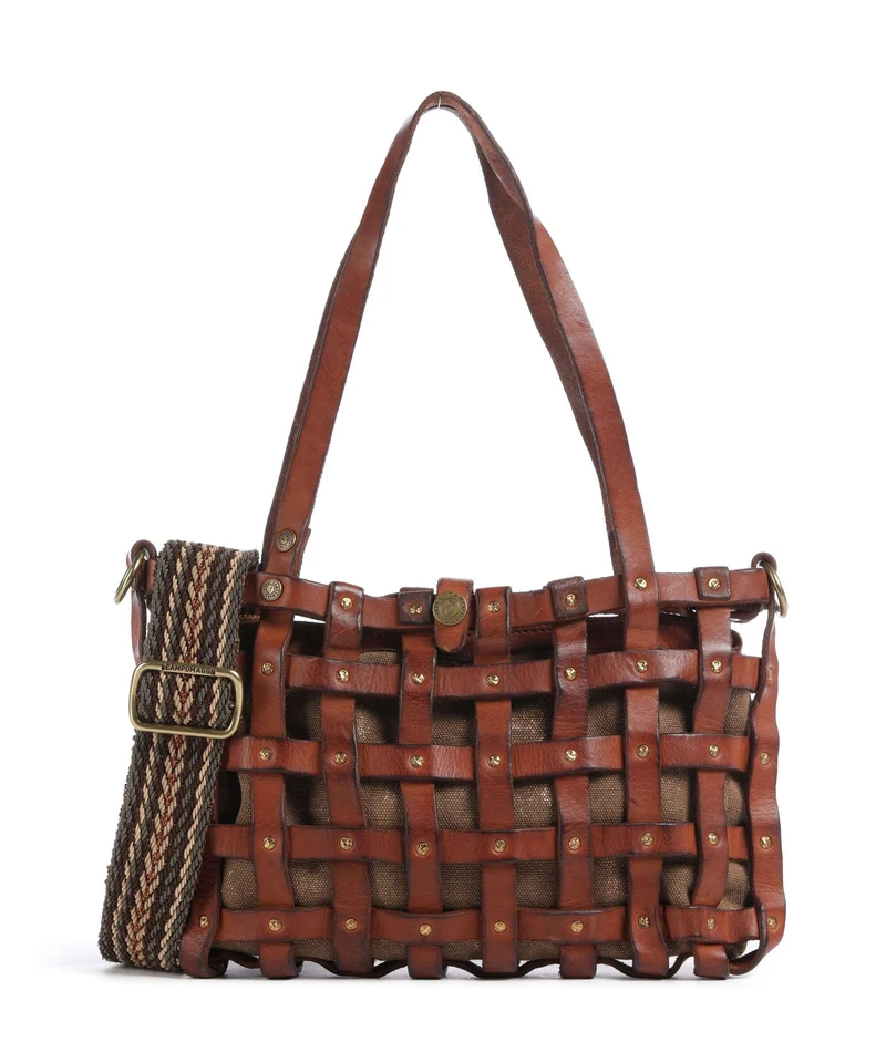 Campomaggi Borsa a spalla cognac/bronze