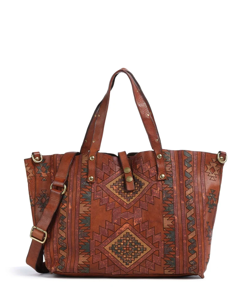 Campomaggi Borsa shopper cognac