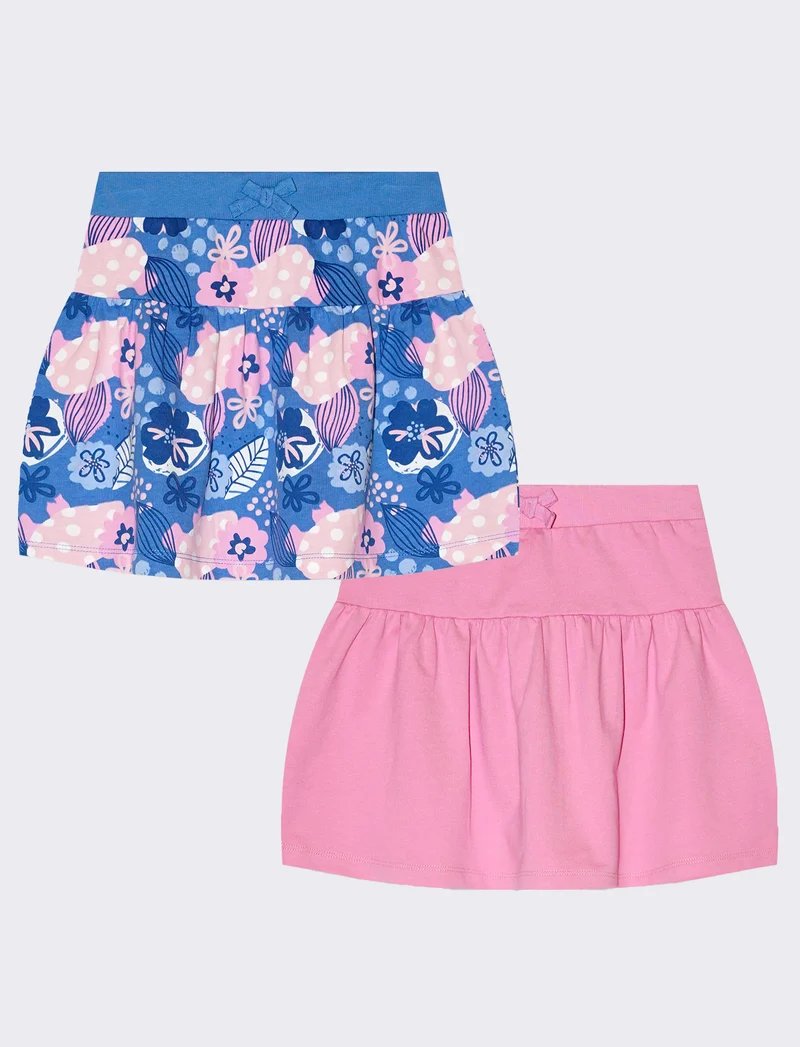 Gonna in felpa da bambina - Rosa