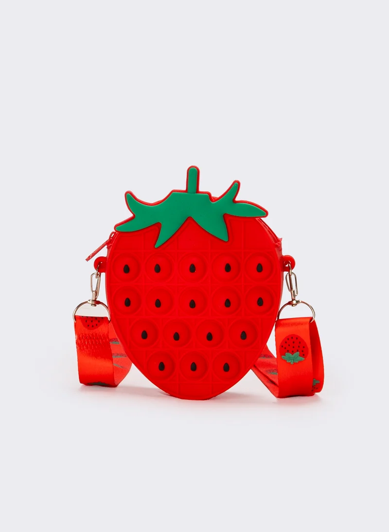 Borsetta bambina pop it frutta - Rosso