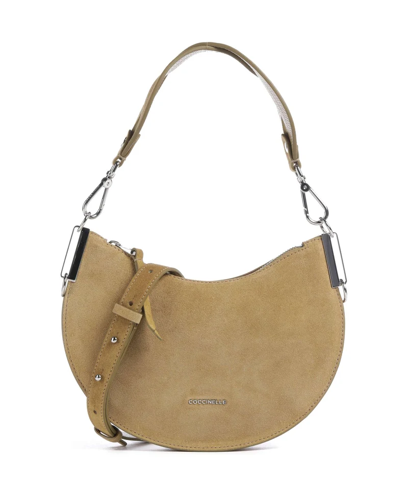 Coccinelle Sunup Suede Borsa a spalla seagrass