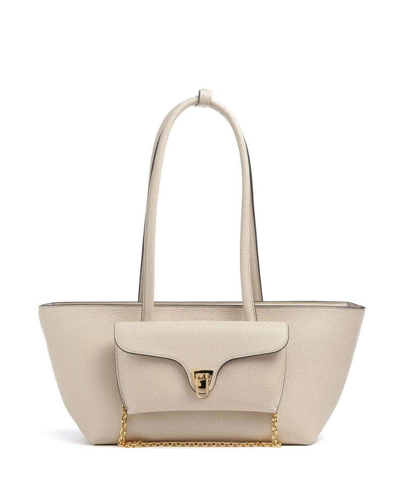 Coccinelle Beat Double Borsa a spalla sandshell