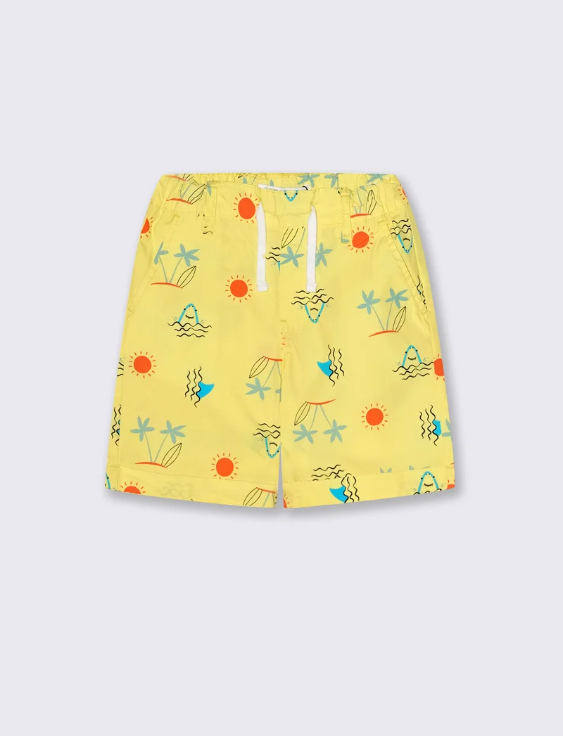 Short stampato da bambino - Giallo