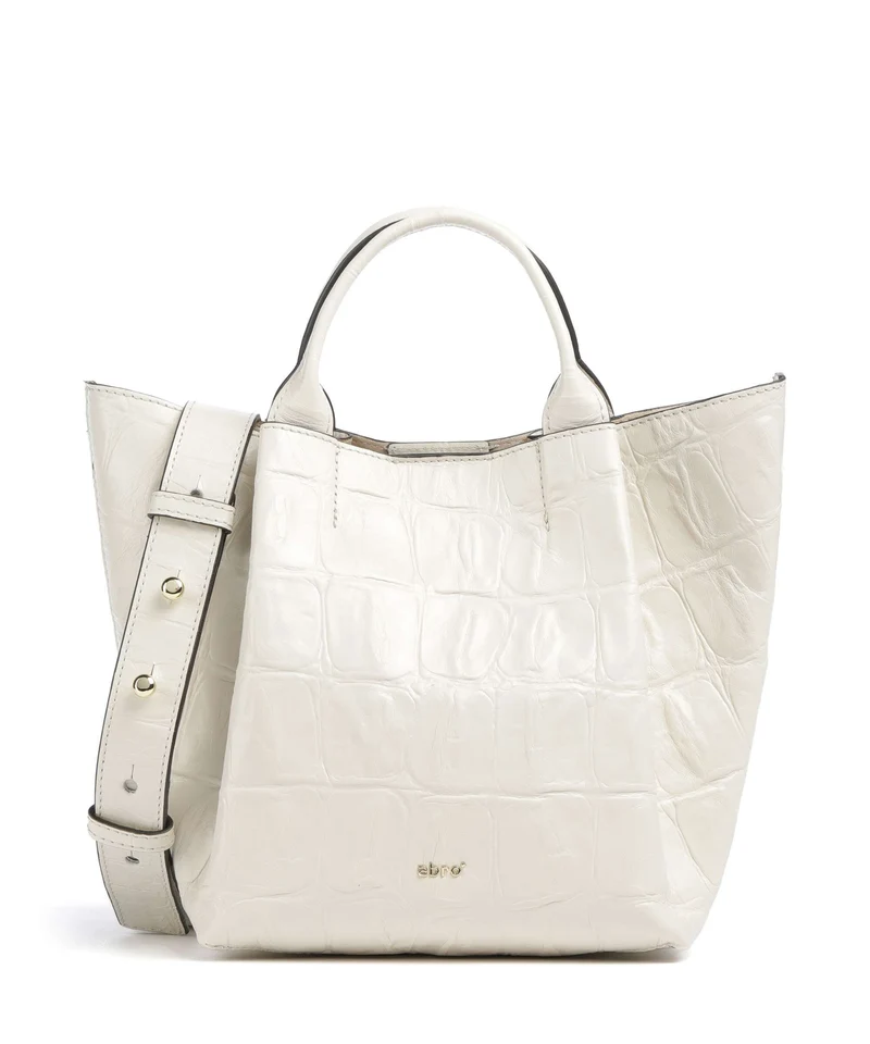 Abro Maxi Cocco Essential Small Borsa a mano milk