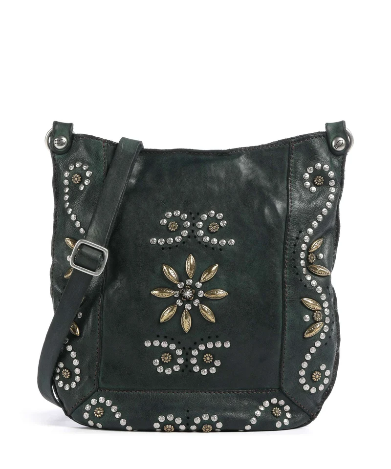 Campomaggi Borsa a tracolla green bottle