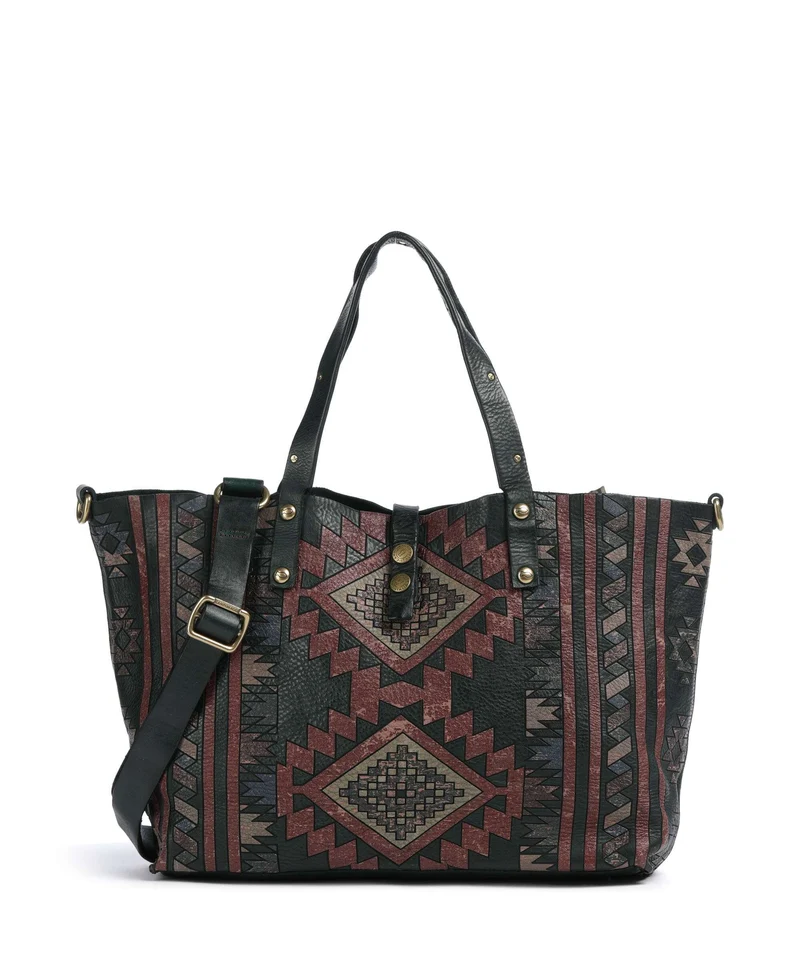 Campomaggi Borsa shopper green bottle
