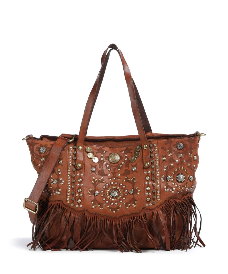 Campomaggi Borsa shopper cognac