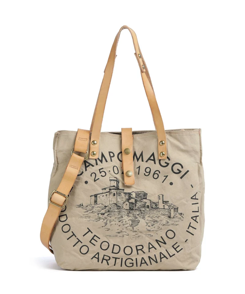 Campomaggi Borsa shopper beige