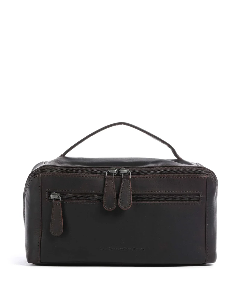 The Chesterfield Brand Wax Pull Up Cow Elmia Borsa da toilette brown