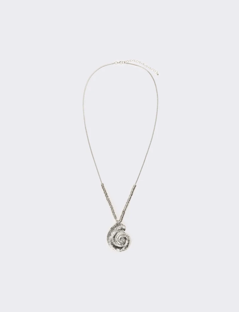 Collana donna con conchiglia - Argento