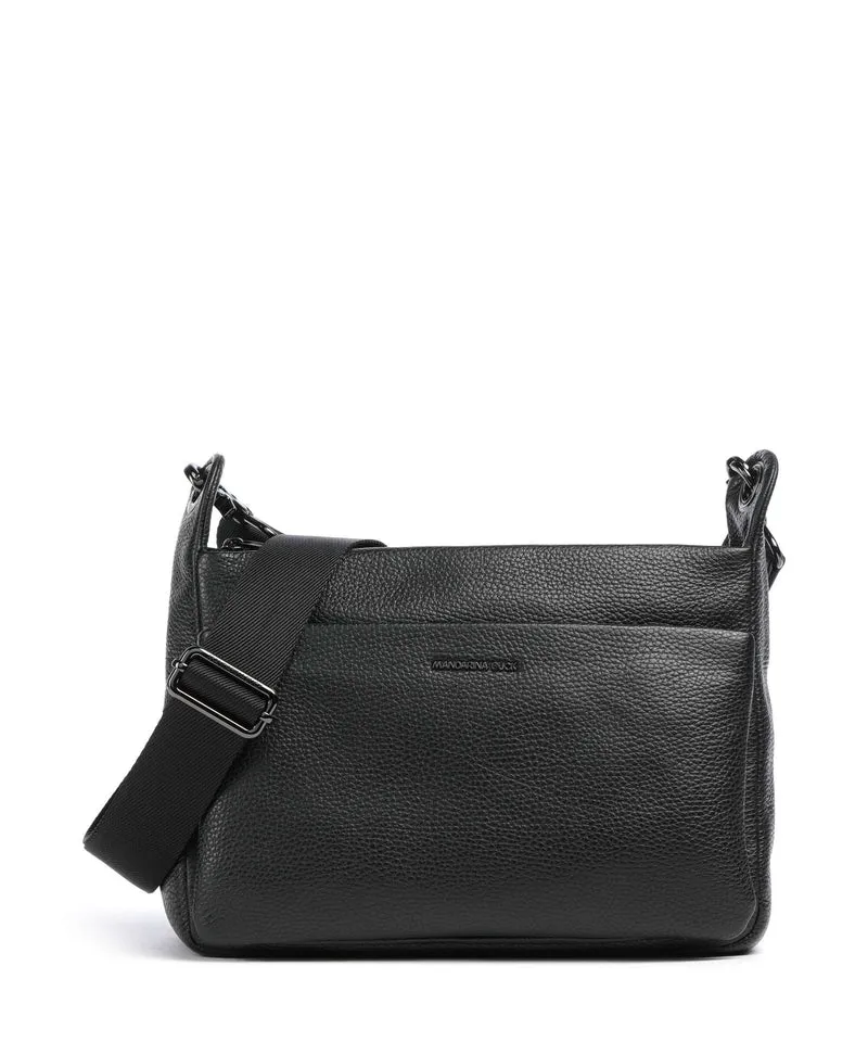 Mandarina Duck Mellow Leather Borsa a spalla nero