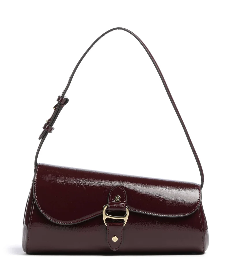 Lauren Ralph Lauren Tasha Medium Borsa a spalla dark garnet