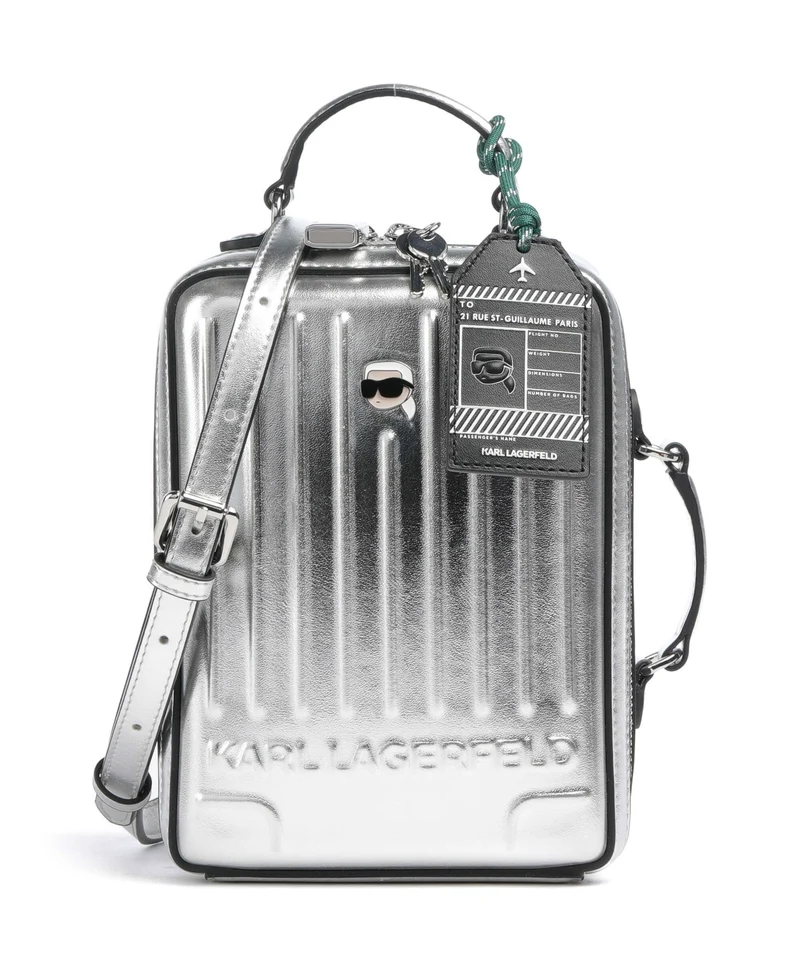 Karl Lagerfeld Ikon Borsa a tracolla silver