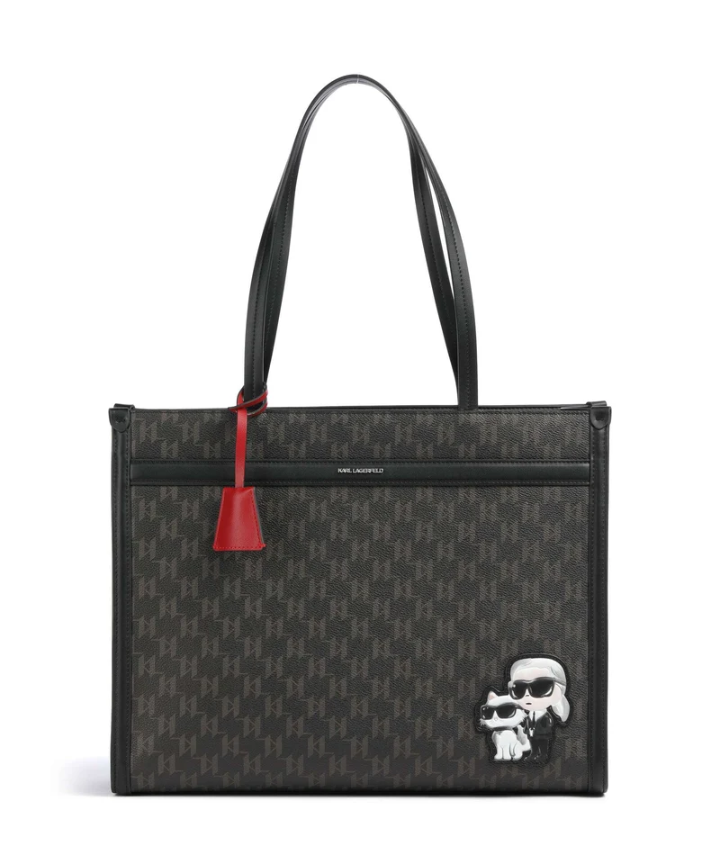 Karl Lagerfeld Ikon Monogram Borsa shopper brown/kl mono
