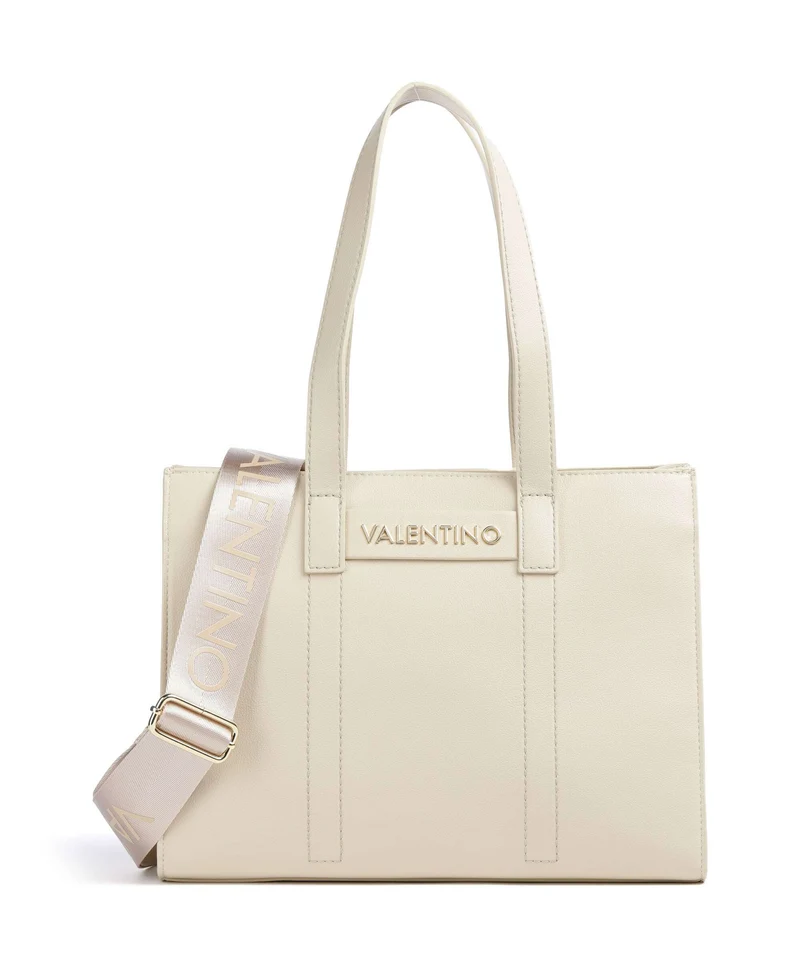 Valentino Bags Aury Re Borsa shopper ecru