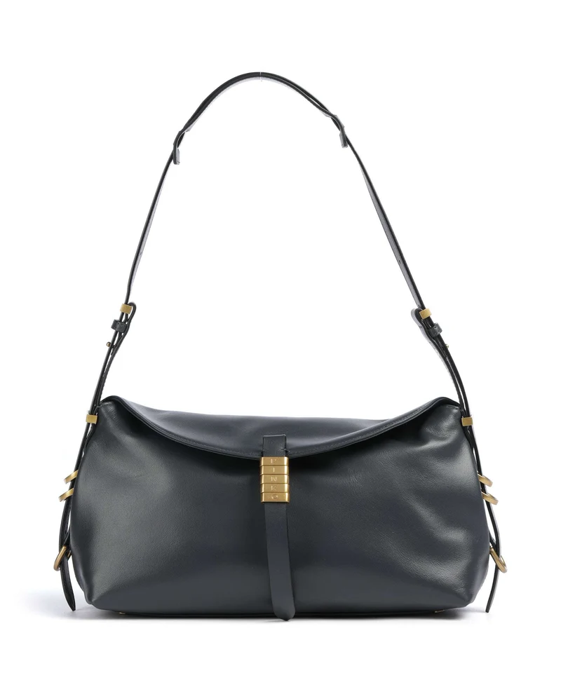 Pinko Saddle Borsa a spalla grigio asfalto/antique gold