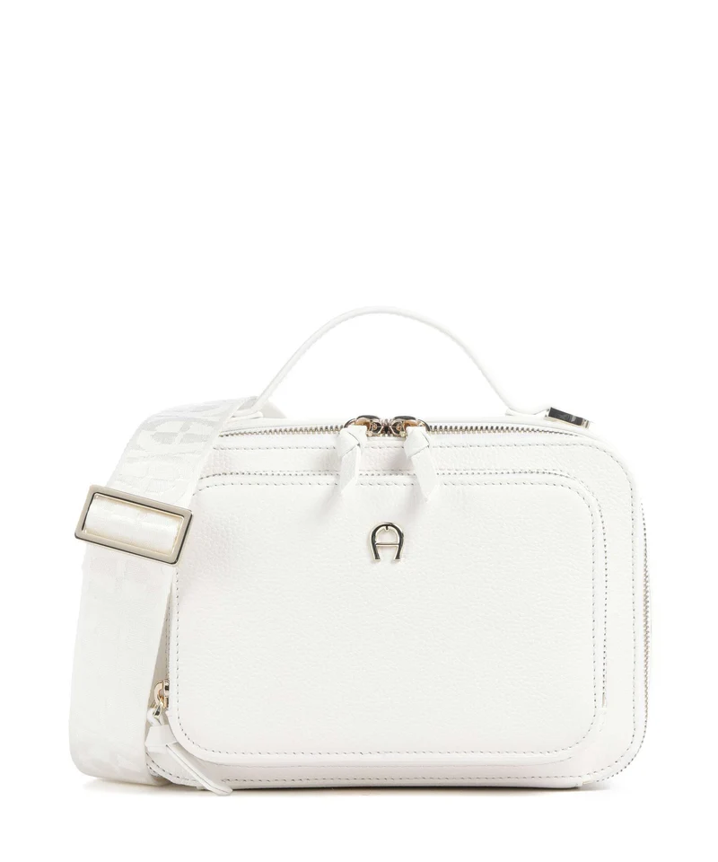 Aigner Zita S Borsa a tracolla cotton white