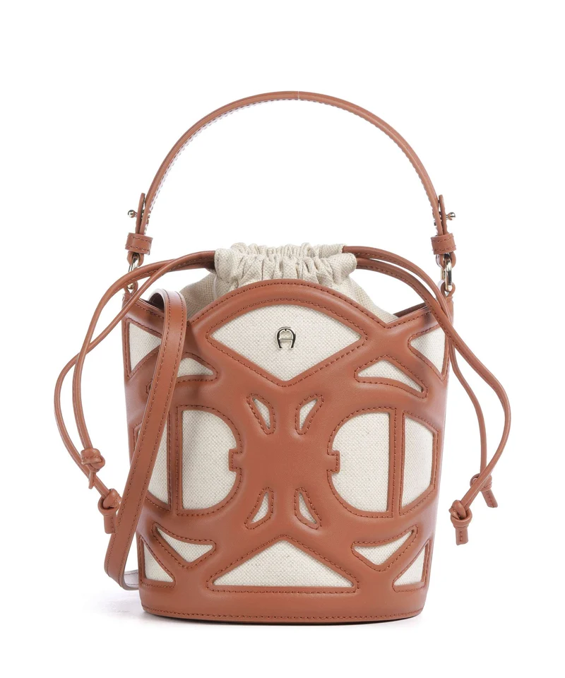 Aigner Azzurra S Borsa a secchiello cognac brown