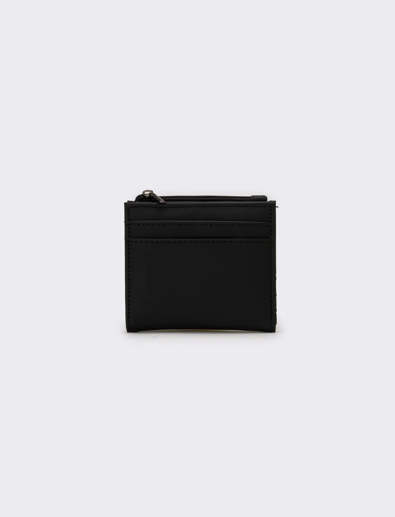 Portafogli uomo con zip - Nero