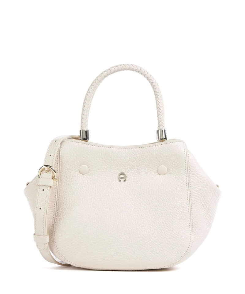Aigner Carré Soft S Borsa a mano macadamia white