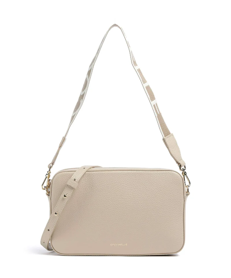 Coccinelle Tebe Borsa a spalla sandshell