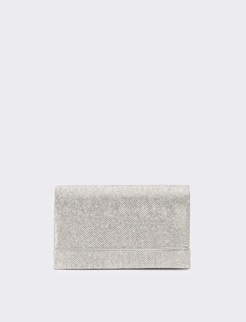 Pochette donna cerimonia in lurex - Argento