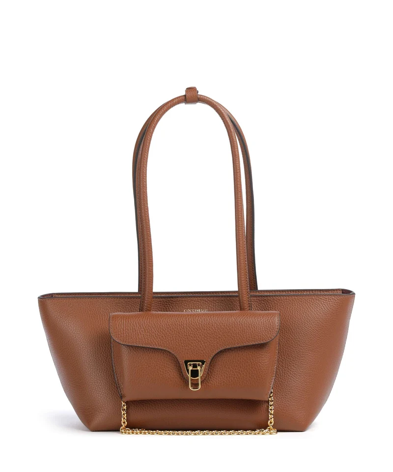 Coccinelle Beat Double Borsa a spalla cognac