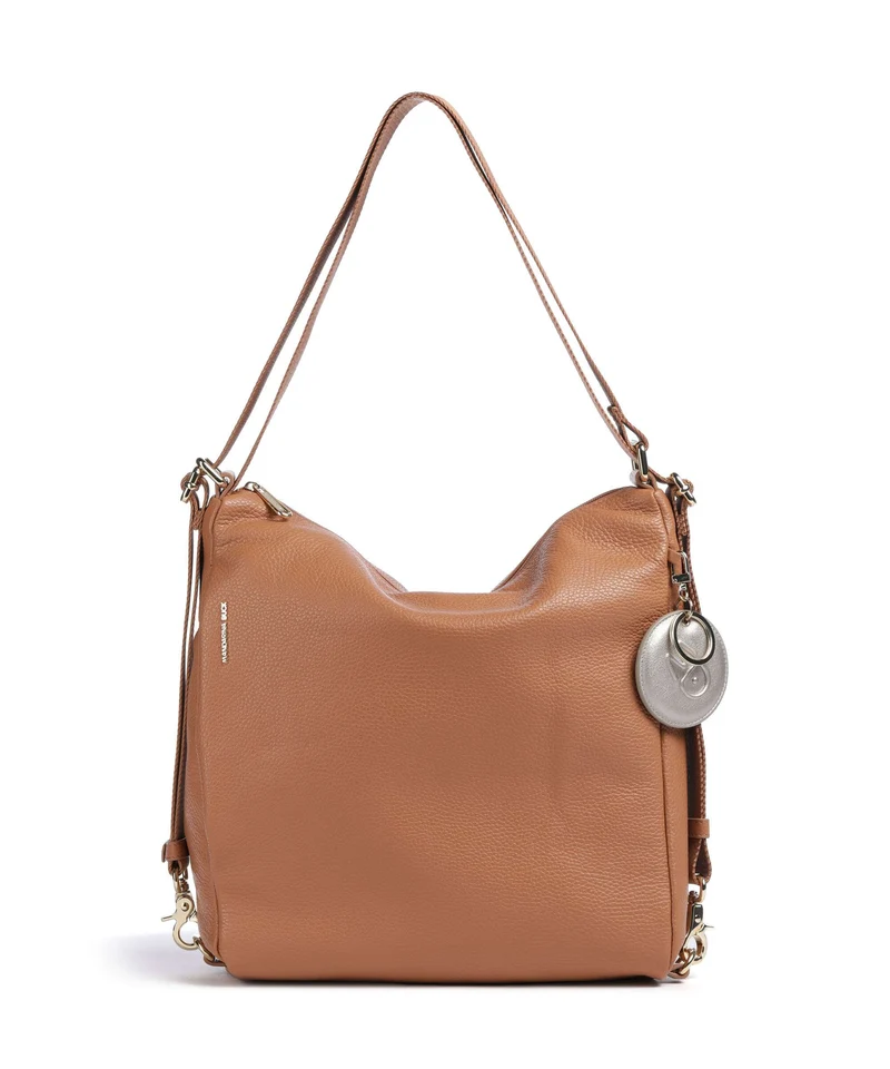 Mandarina Duck Mellow Leather Borsa a zainetto pecan nut