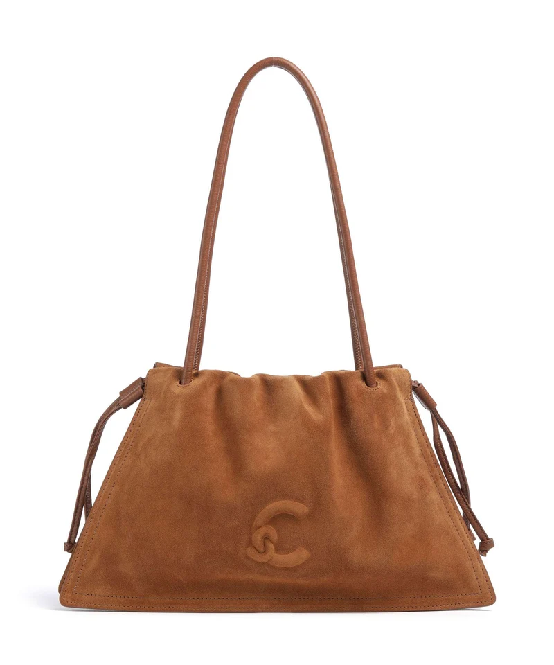 Coccinelle Dulse Borsa a secchiello cognac