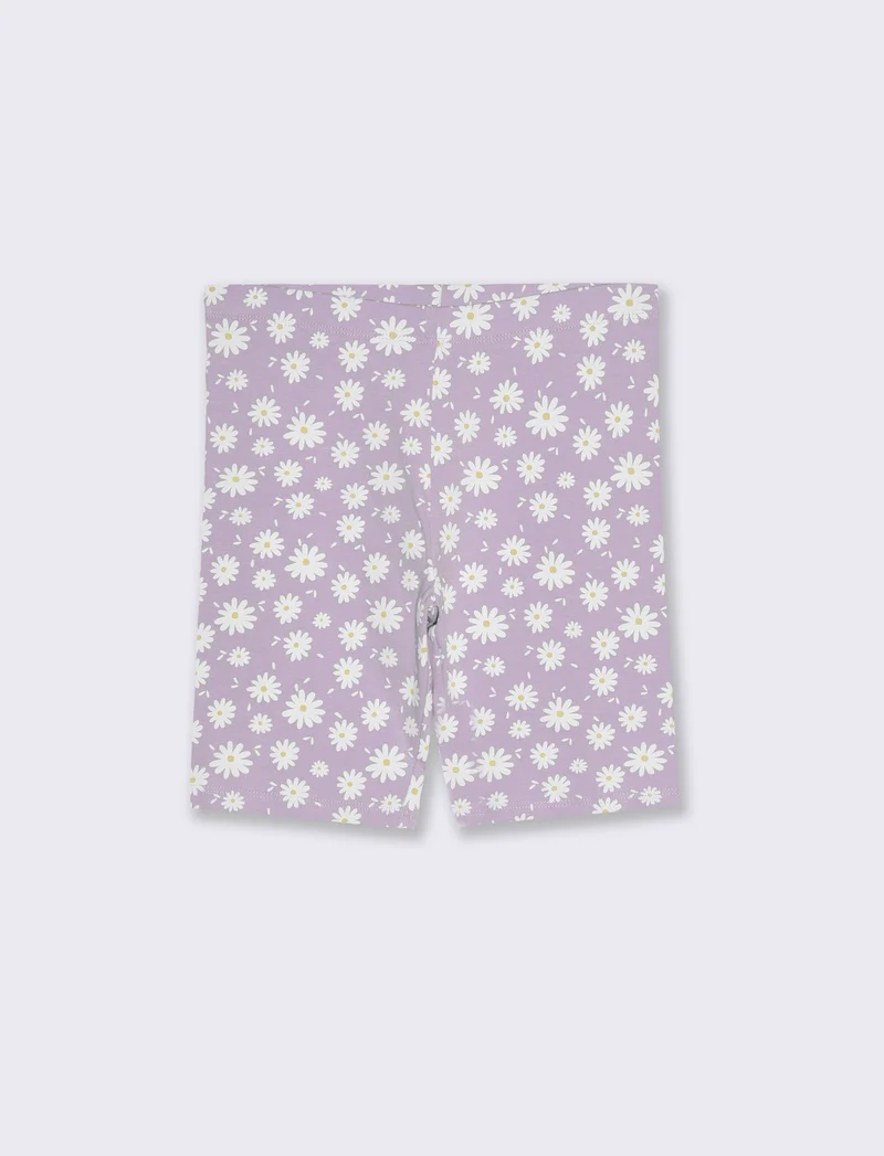 Leggings corto da bambina - Lilla