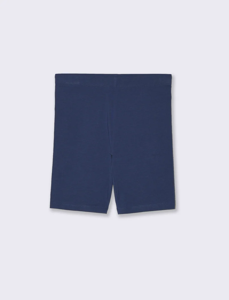 Leggings corto da bambina - Blu