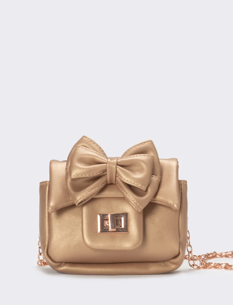 Borsa bambina tracolla con fiocco - Rosa