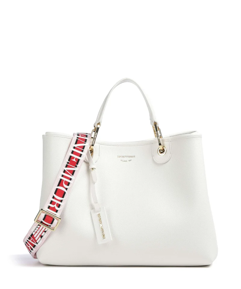 Emporio Armani My EA M Borsa a mano bianco/cuoio