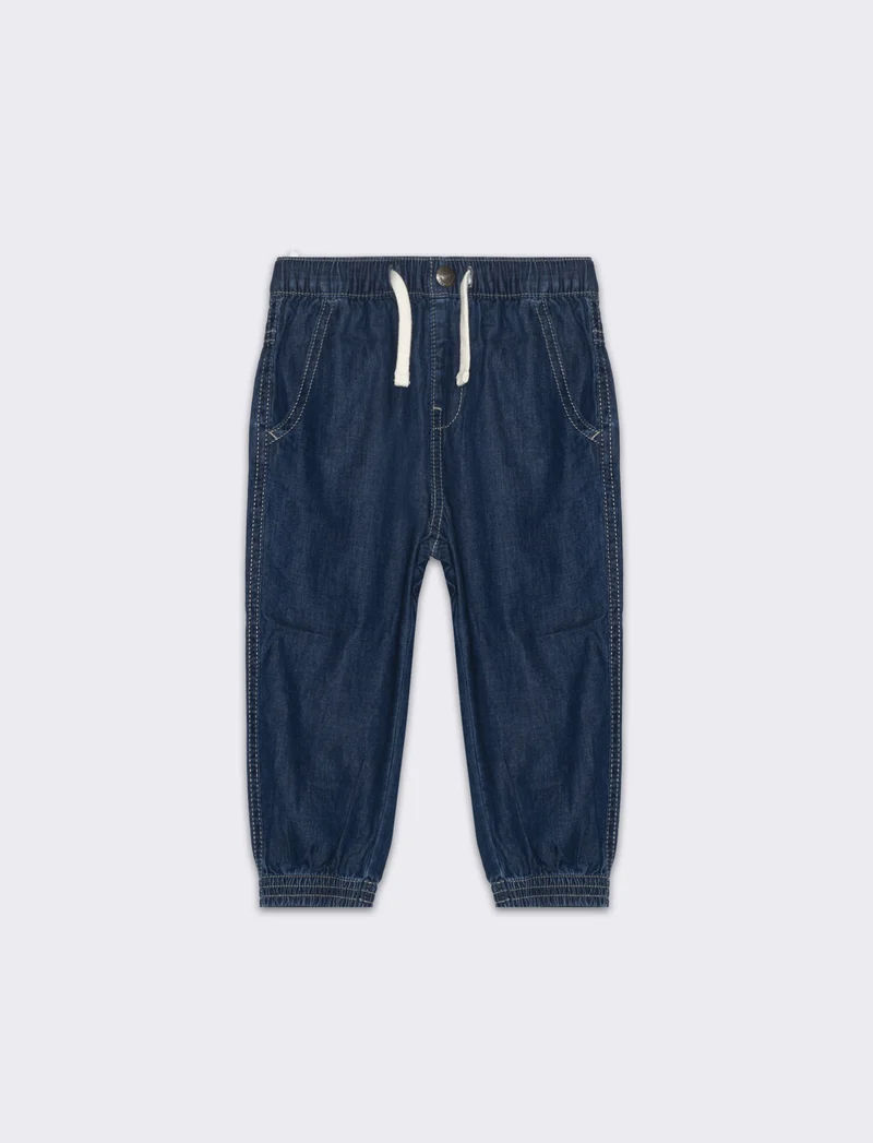 Jeans modello cargo da neonato - Denim