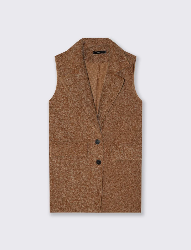 giacca smanicata - Cammello
